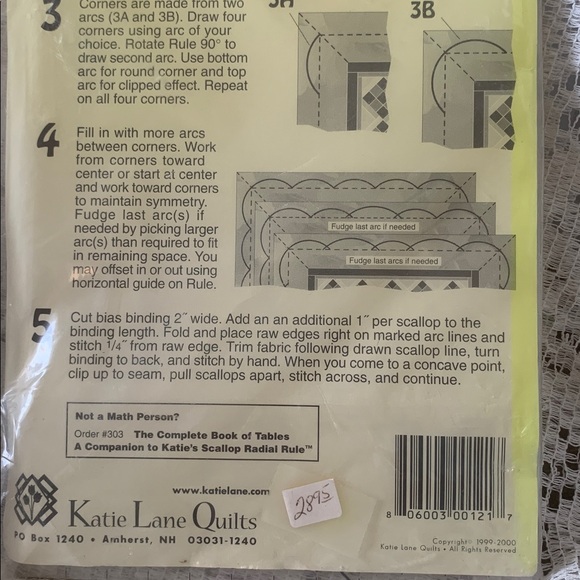 O'LIPFA 45° Mini Ruler and Scallops Radial Ruler Set - Picture 3 of 6